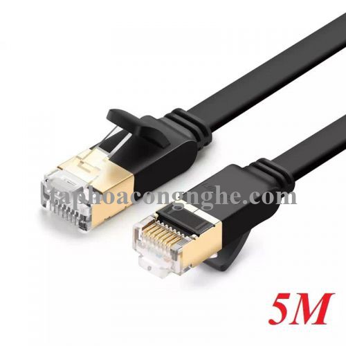 Ugreen 11263 5M màu Đen Cáp mạng LAN cat7 STP dây dẹp NW106 30011263